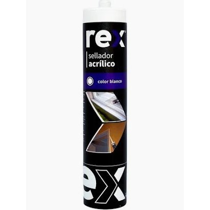 Sellante Acrílico Blanco 300 ml Rex
