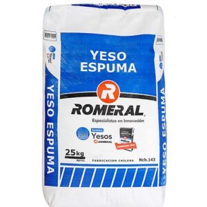 Yeso Espuma 25 kg Romeral