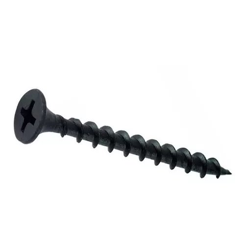 Tornillo Negro Punta Fina 6 x 1 1/4" (100 un)