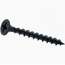 Tornillo Negro Punta Fina 6 x 1 5/8" (100 un)