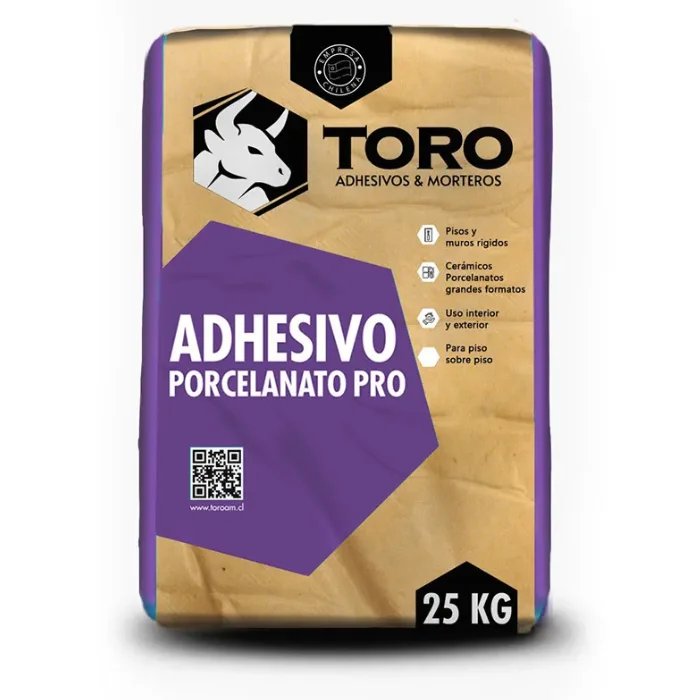 Adhesivo Porcelanato 25 kg Pro Toro