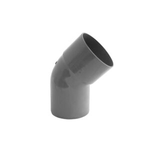 Codo 45° PVC Sanitario Gris 40 mm para Cementar