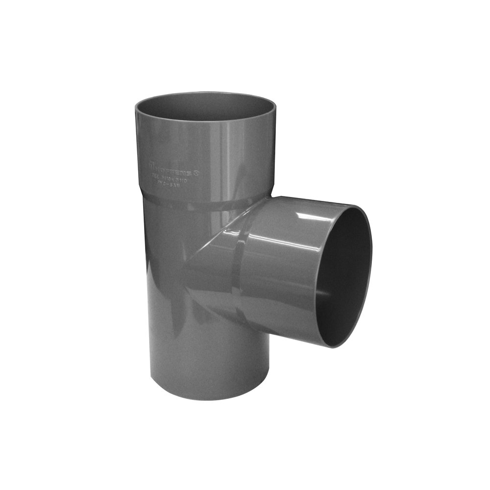 Tee PVC Sanitario Gris 50 mm para Cementar