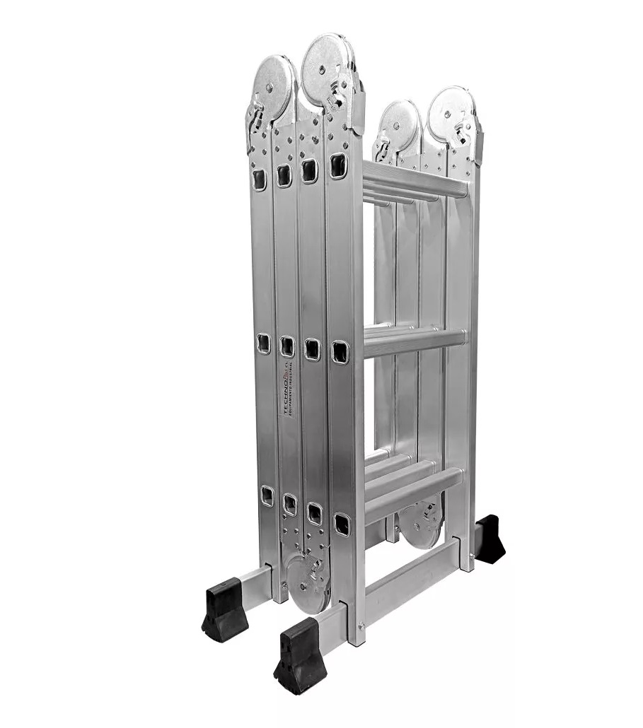 Escalera Articulada Aluminio 12 Peldaños 3,2 m
