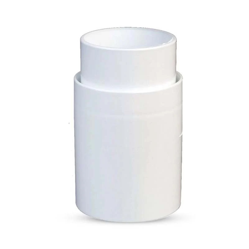 Copla PVC P25 Bajada Blanca 80 mm
