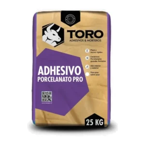 Adhesivo Porcelanato 25 kg Pro Toro