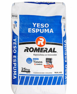 Yeso espuma 25 kg Romeral