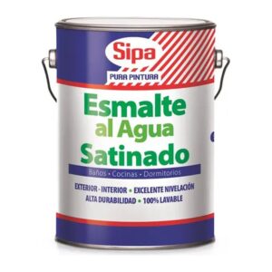 Esmalte al Agua Satinado Blanco 1 galón Sipa