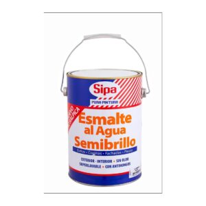 Esmalte al Agua Semibrillo Blanco 1 galón Sipa