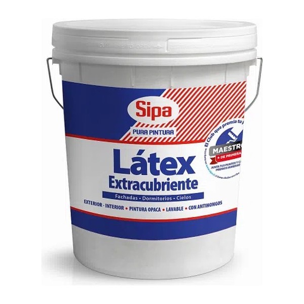 Látex Extracubriente Blanco 4 galones Sipa