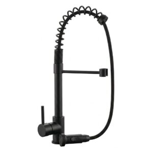 Monomando Lavaplatos Extensible Gourmet Negro 39011 Piazza