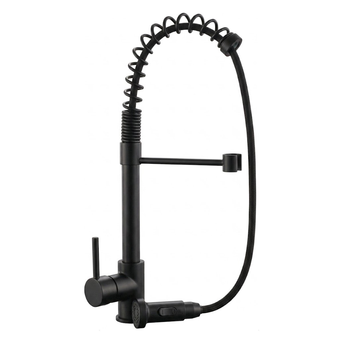Monomando Lavaplatos Extensible Gourmet Negro 39011 Piazza