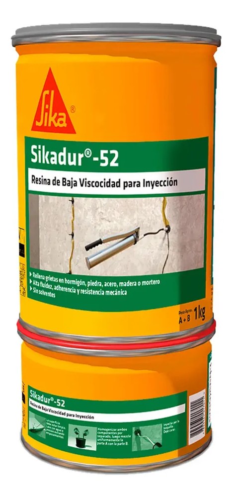 Resina Epóxica de Inyección A+B 1 kg Sikadur-52