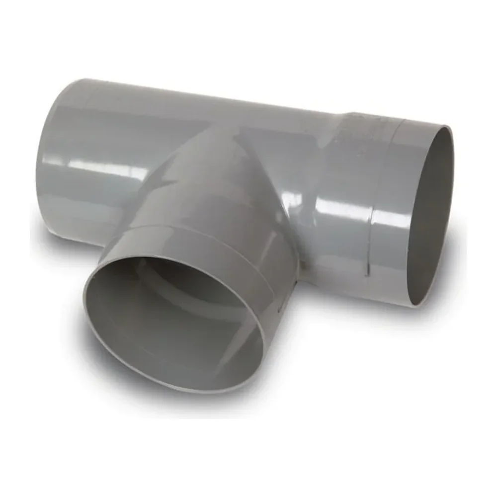 Tee PVC Sanitario Gris 75 x 75 mm